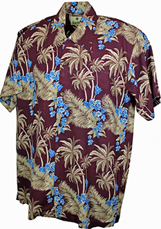 Bondi Burgundy Hawaiian Shirt