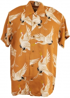 Kyoto Beige Hawaiian Shirt