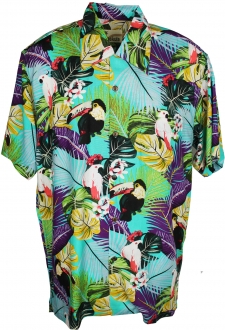 Zanzibar Turquoise Hawaiian Shirt