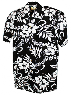 Waikiki Black Hawaiian Shirt