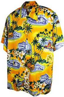 Polynesia Yellow Hawaiian Shirt