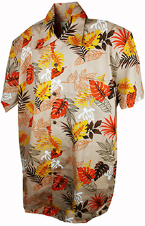 Lido Cotton Peach Hawaiian Shirt