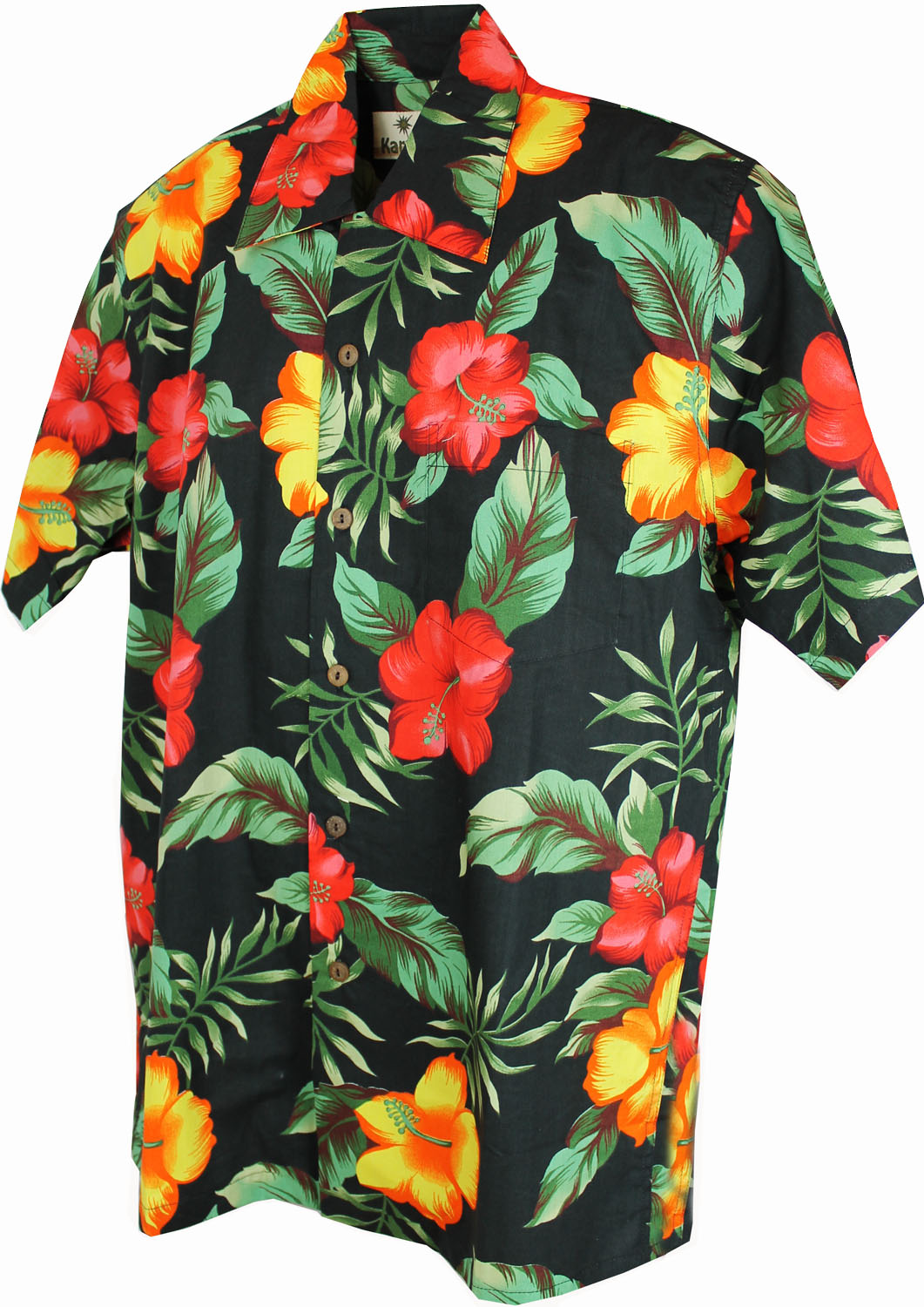 Hawaiian Shirt - Soho Cotton Black