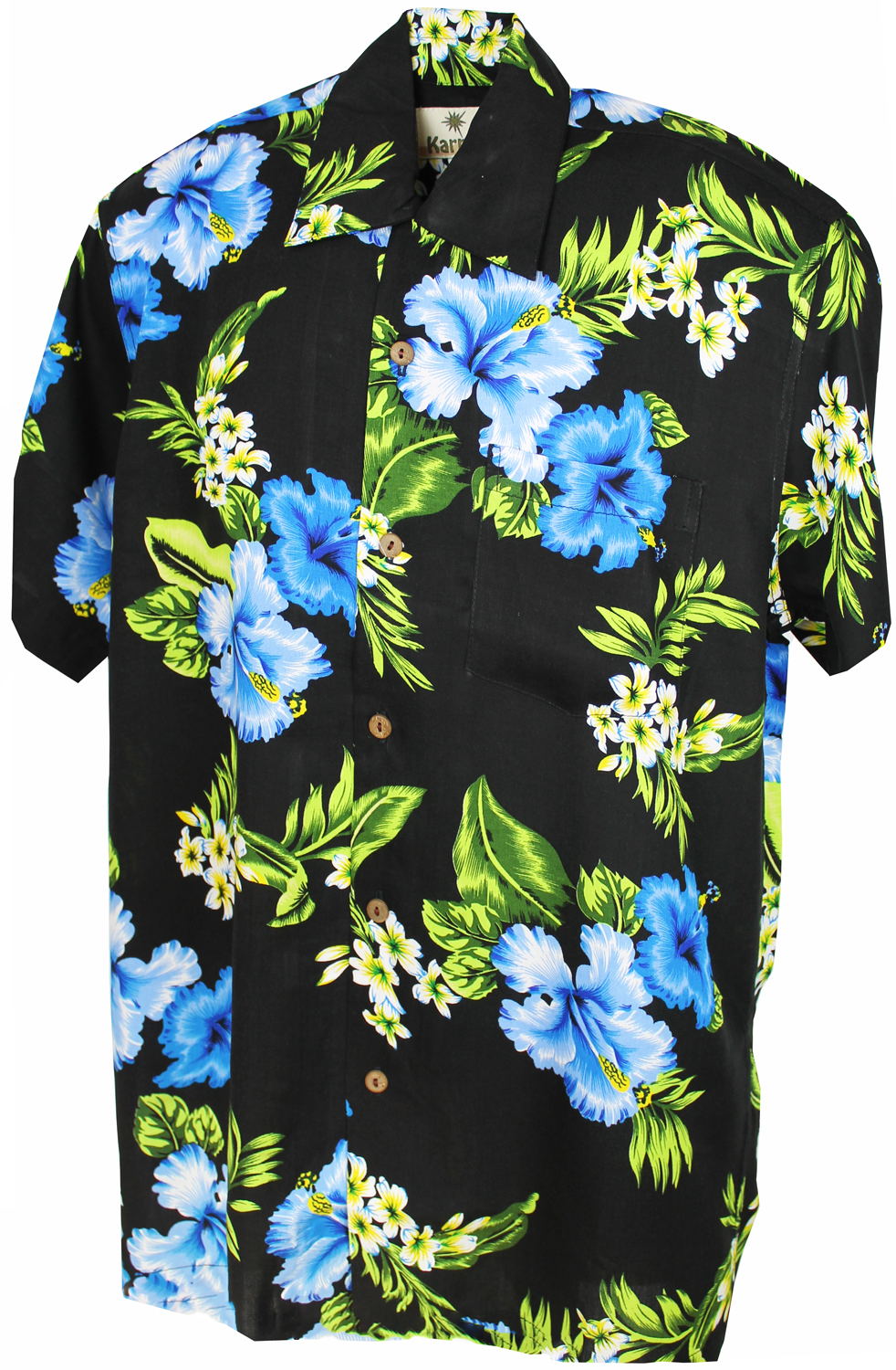 Hawaiian Shirt - Westside Blue Flower